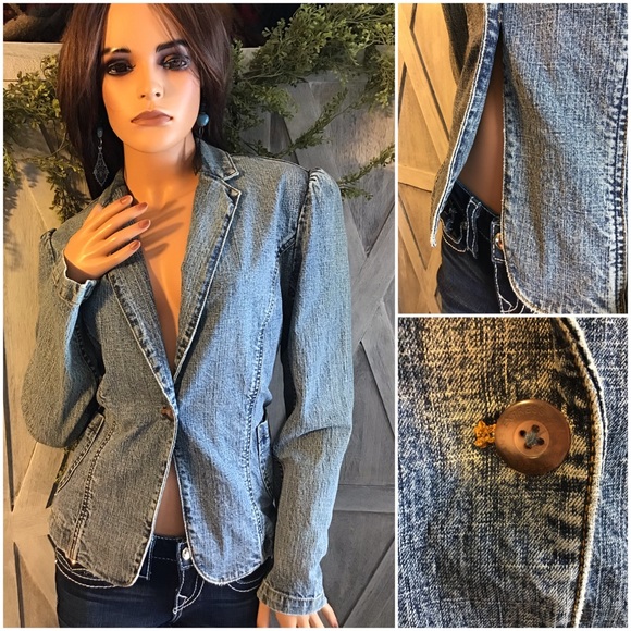 Express Jackets & Blazers - Vintage 1980’s Express Jean Jacket Size Medium